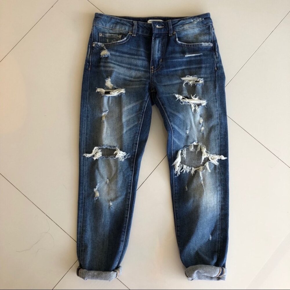 NWOT ZARA boyfriend jeans, 4